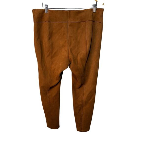 Anthropologie Pull on Pants Women’s Size 14 Brown Front Seam Zipper Inner Ankle - Picture 3 of 8